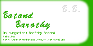botond barothy business card