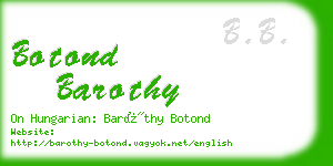 botond barothy business card